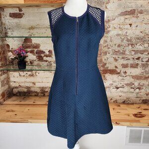 Rebecca Taylor | Sleeveless Front Zip Fit & Flare Dress